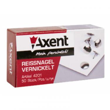 Кнопки Axent nickel-plated, 50шт Фото 1