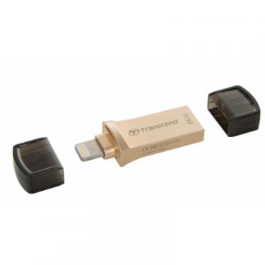 USB флеш накопитель Transcend 64GB JetDrive Go 500 Gold USB 3.1/Lightning Фото 1