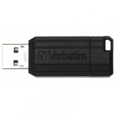 USB флеш накопитель Verbatim 128GB PinStripe Black USB 2.0 Фото 1