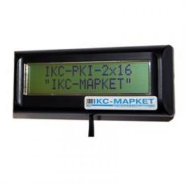 Индикатор покупателя ICS-Tech IKC-РКІ-2х16-RJ(BLACК) mini Фото