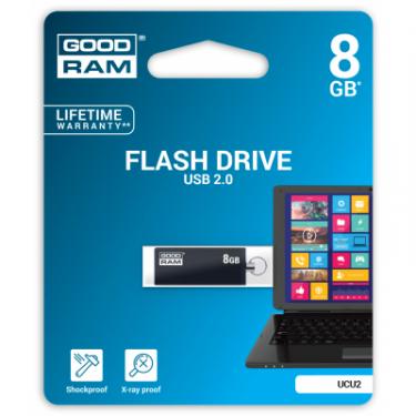 USB флеш накопитель Goodram 8GB Cube Black USB 2.0 Фото 2