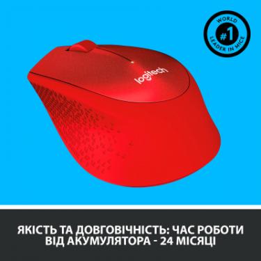 Мышка Logitech M330 Silent plus Red Фото 4
