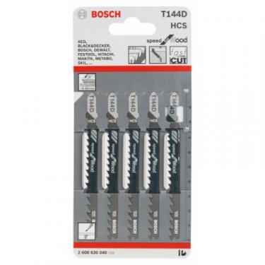 Полотно Bosch T144 D, HC, 5 шт, к электролобзику Фото 1