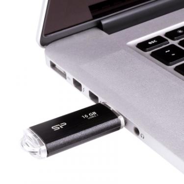 USB флеш накопитель Silicon Power 16GB Blaze B02 Black USB 3.0 Фото 2