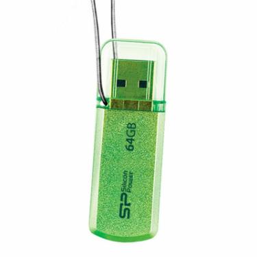 USB флеш накопитель Silicon Power 64GB Helios 101 Green USB 2.0 Фото 3