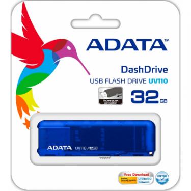 USB флеш накопитель ADATA 32GB UV110 Blue USB 2.0 Фото 6