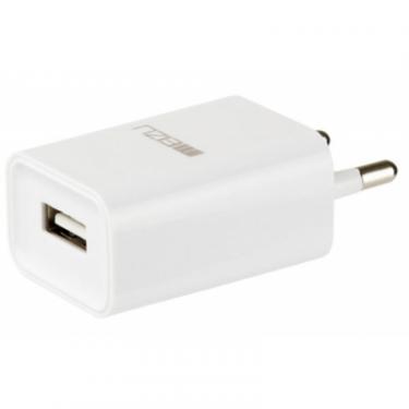 Зарядное устройство Meizu 1*USB 1.0А + cable MicroUSB White Фото 1