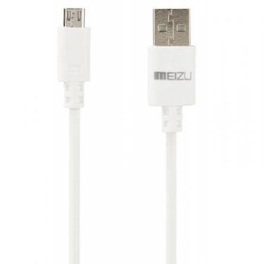 Зарядное устройство Meizu 1*USB 1.0А + cable MicroUSB White Фото 3