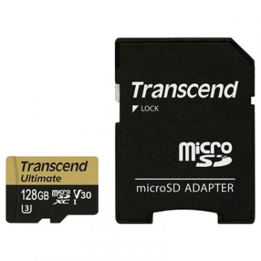 Карта памяти Transcend 128GB microSDXC UHSI U3 MLC (R95,W60MB/S) Фото 1