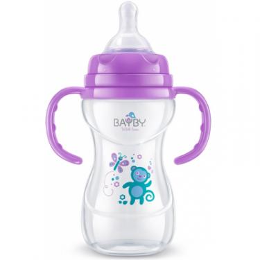 Бутылочка для кормления BayBy 240 мл 6 мес+ фиолетовый Фото