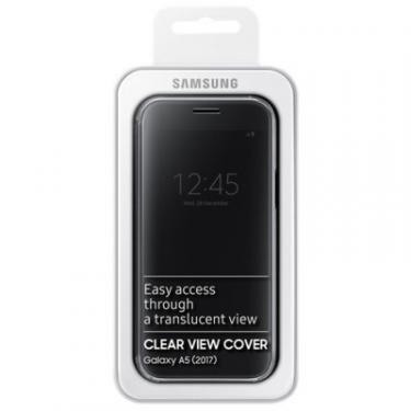 Чехол для мобильного телефона Samsung для A520 - Clear View Cover (Black) Фото 4