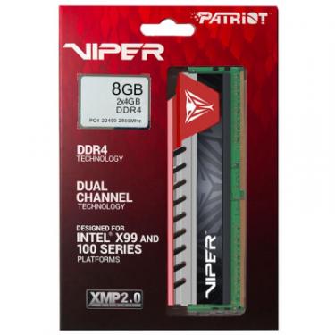 Модуль памяти для компьютера Patriot DDR4 8GB (2x4GB) 2800 MHz Viper Elite Red Фото 3