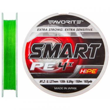 Шнур Favorite Smart PE 4x 150м (салат.) #1.2/0.187мм 6.8кг Фото