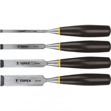 Набор инструментов Topex стамески 6-24 мм, набор 4 шт. Фото