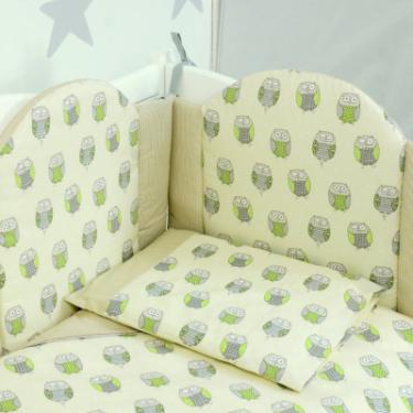 Детский постельный набор Верес Owls beige-green 6 ед. Фото 1