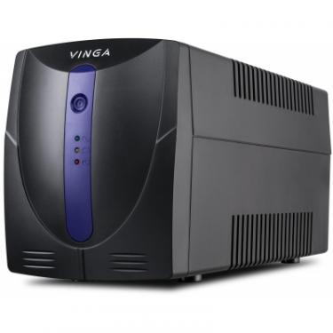 Источник бесперебойного питания Vinga LED 1200VA plastic case with USB Фото