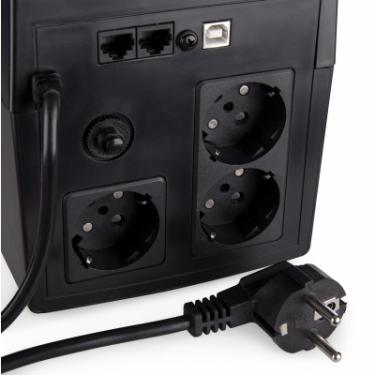 Источник бесперебойного питания Vinga LED 1200VA plastic case with USB Фото 9