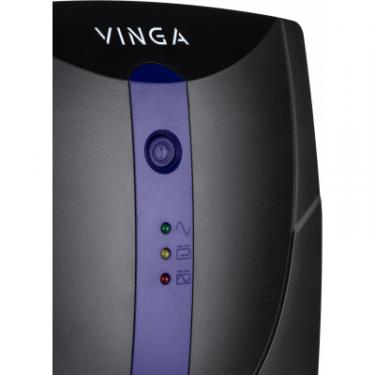 Источник бесперебойного питания Vinga LED 1200VA plastic case with USB Фото 2
