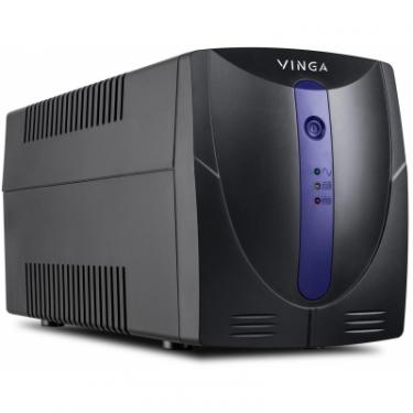 Источник бесперебойного питания Vinga LED 1200VA plastic case with USB Фото 5