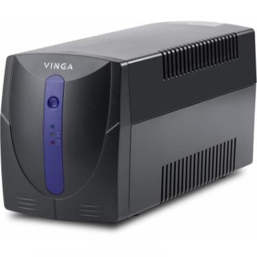 Источник бесперебойного питания Vinga LED 1200VA plastic case with USB Фото 6