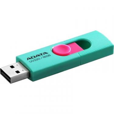 USB флеш накопитель ADATA 16GB UV220 Green/Pink USB 2.0 Фото 1