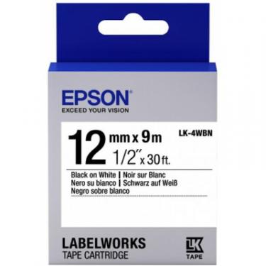 Лента для принтера этикеток Epson LK4WBN Фото