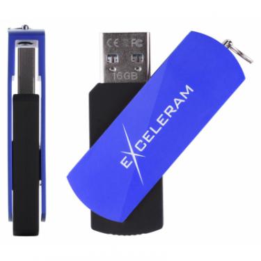 USB флеш накопитель eXceleram 16GB P2 Series Blue/Black USB 3.1 Gen 1 Фото 3