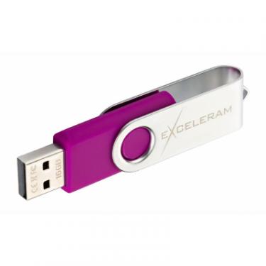 USB флеш накопитель eXceleram 8GB P1 Series Silver/Purple USB 2.0 Фото 4