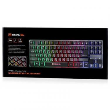 Клавиатура REAL-EL 8710 Gaming TKL Backlit, black Фото 2