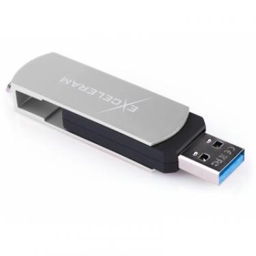 USB флеш накопитель eXceleram 64GB P2 Series Silver/Black USB 3.1 Gen 1 Фото 4