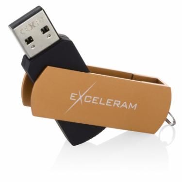 USB флеш накопитель eXceleram 32GB P2 Series Brown/Black USB 2.0 Фото 2