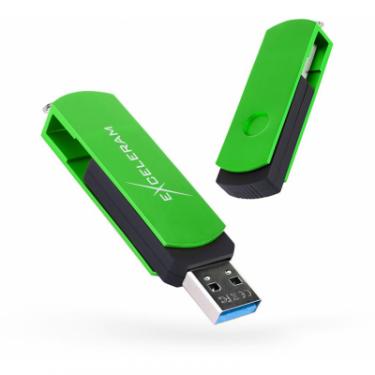 USB флеш накопитель eXceleram 32GB P2 Series Green/Black USB 3.1 Gen 1 Фото