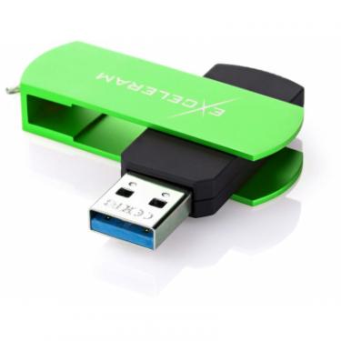 USB флеш накопитель eXceleram 32GB P2 Series Green/Black USB 3.1 Gen 1 Фото 1