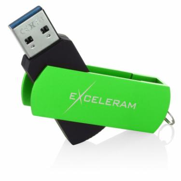 USB флеш накопитель eXceleram 32GB P2 Series Green/Black USB 3.1 Gen 1 Фото 2