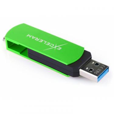 USB флеш накопитель eXceleram 32GB P2 Series Green/Black USB 3.1 Gen 1 Фото 4