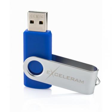 USB флеш накопитель eXceleram 32GB P1 Series Silver/Blue USB 2.0 Фото 2