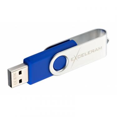 USB флеш накопитель eXceleram 32GB P1 Series Silver/Blue USB 2.0 Фото 4