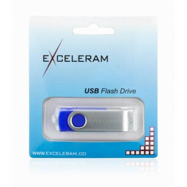 USB флеш накопитель eXceleram 32GB P1 Series Silver/Blue USB 2.0 Фото 7