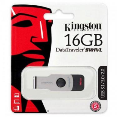 USB флеш накопитель Kingston 16GB DT SWIVL Metal USB 3.0 Фото 2