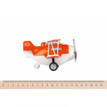 Спецтехника Same Toy Самолет металический инерционный Aircraft оранжевы Фото 1