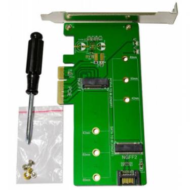Контроллер Maiwo Multi-Size PCIex4 & SATA to M.2 (M-Key or B-key) K Фото 2