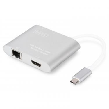 Порт-репликатор Digitus USB Type-C USB 3.0 to 4K HDMI, 2xUSB 3.0, Gigabit Фото