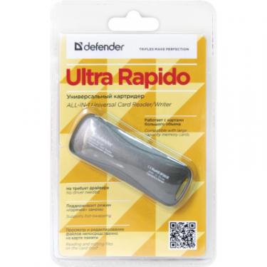 Считыватель флеш-карт Defender Ultra Rapido USB 2.0 black Фото 4