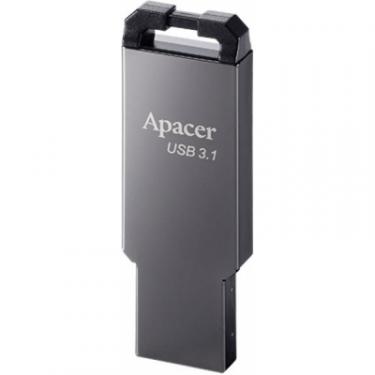 USB флеш накопитель Apacer 64GB AH360 Ashy USB 3.1 Gen1 Фото 1