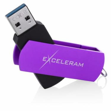 USB флеш накопитель eXceleram 128GB P2 Series Grape/Black USB 3.1 Gen 1 Фото 2