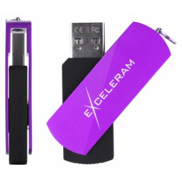 USB флеш накопитель eXceleram 128GB P2 Series Grape/Black USB 3.1 Gen 1 Фото 3