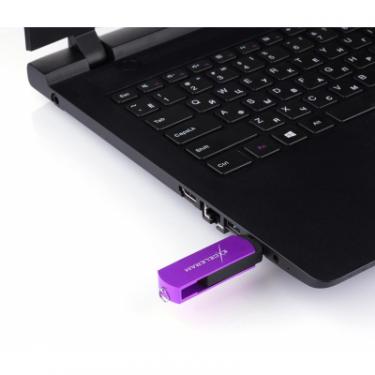 USB флеш накопитель eXceleram 128GB P2 Series Grape/Black USB 3.1 Gen 1 Фото 6