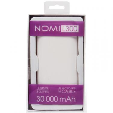 Батарея универсальная Nomi L300 30000 mAh White Фото 4