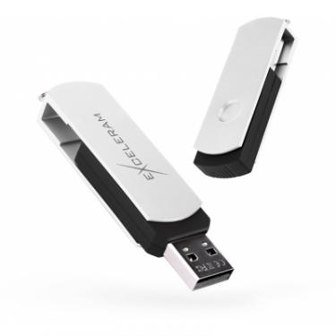 USB флеш накопитель eXceleram 8GB P2 Series White/Black USB 2.0 Фото