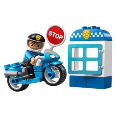 Конструктор LEGO DUPLO Полицейский мотоцикл 8 деталей Фото 1